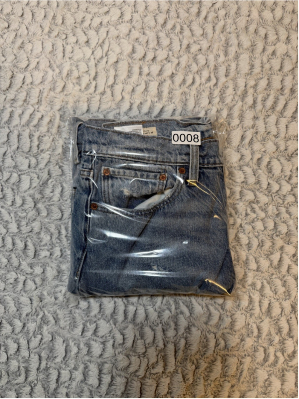 Levi's Premium Men's Light Wash Distressed Blue Straight Denim Jeans Size 32 - Picture 10 of 10